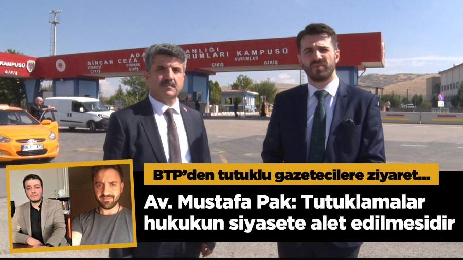 BTP’ DEN TUTUKLU GAZETECİLER, BATUHAN ÇOLAK VE SÜHA ÇARDAKLI’ YA ZİYARET