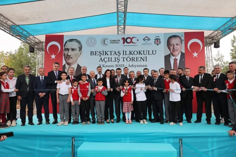 KELEŞ, BEŞİKTAŞ İLKOKULUNUN AÇILIŞINA KATILDI.