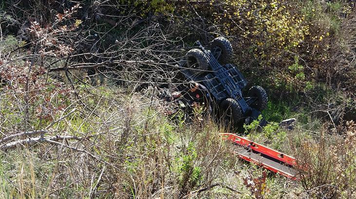 ANTALYA'DA ATV 15 METREDEN UÇTU: 1 ÖLÜ, 1 YARALI