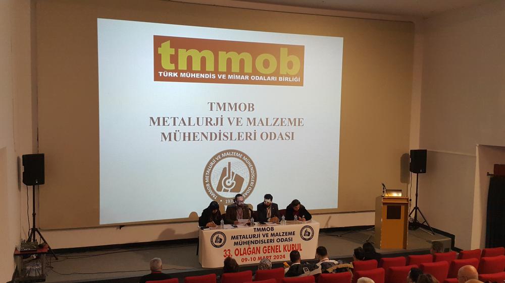 TMMOB METALURJİ VE MALZEME MÜHENDİSLİĞİ ODASI GENEL KURULU BAŞLADI