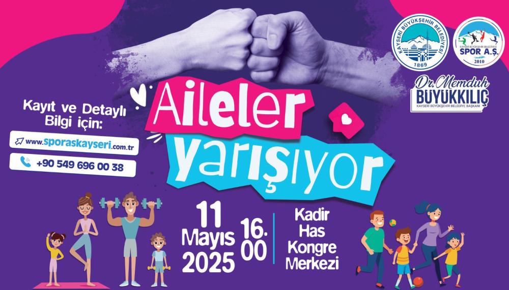 KAYSERİ'DE AİLELERE ÖZEL EĞLENCE VE SPOR DOLU BİR GÜN!