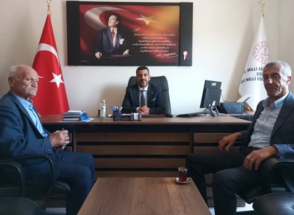 MHP ÇELİKHAN İLÇE BAŞKANI'NDAN İLÇE MİLLİ EĞİTİM MÜDÜRÜ KILIÇ'A HAYIRLI OLSUN ZİYARETİ